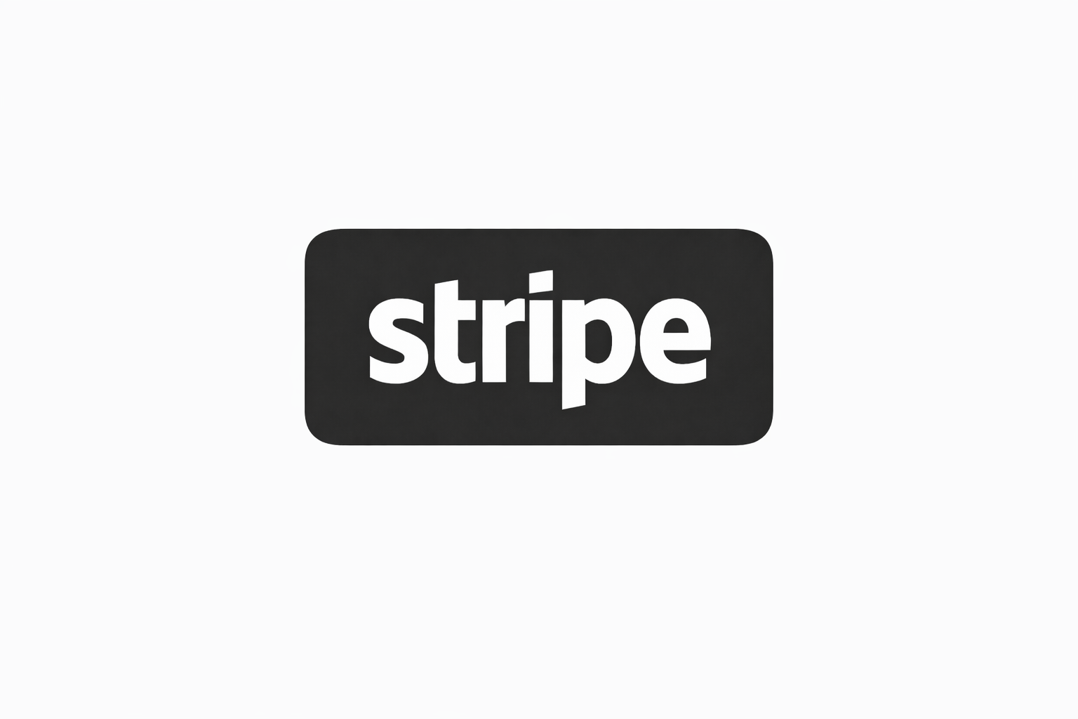 logo stripe sur fond noir
