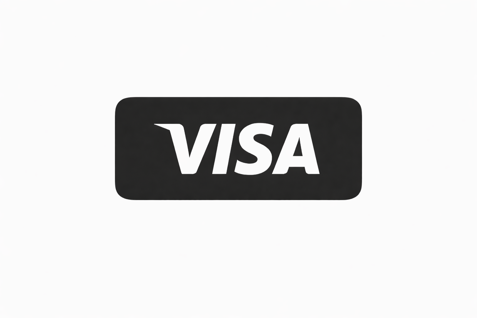 logo visa sur fond noir